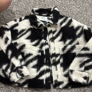 Zara black and white jacket